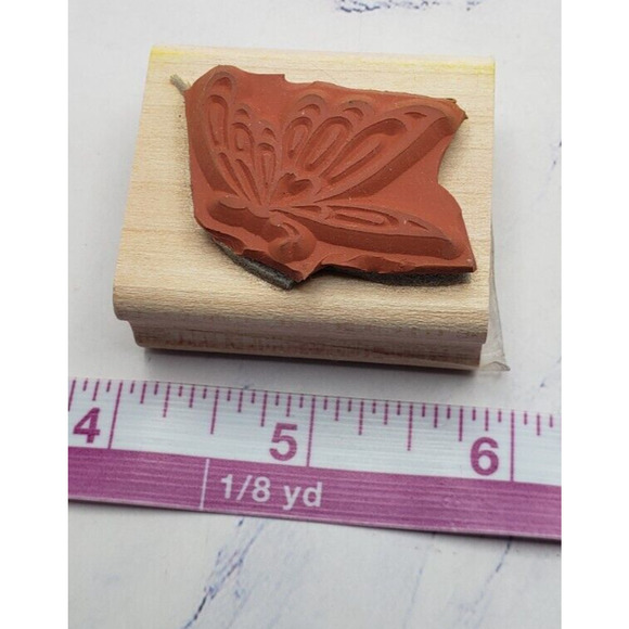 Stampin Up Wonderful Wings Small Butterfly wood Mounted Rubber Stamps - Picture 7 of 7